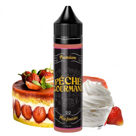 Miss Fraisier ( Erdbeeren, Schlagsahne & Biskuit) - Péché Gourmand by O'JLab | 50 ml "Shortfill 60 ml"