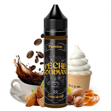 Crème de Café (Kaffee, Vanilleeis, Karamell, Mandeln & Haselnuss) - Péché Gourmand by O'JLab | 50 ml "Shortfill 60 ml"