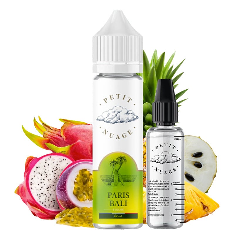 Eliquide grand format 60 ml Paris Bali -  Petit Nuage