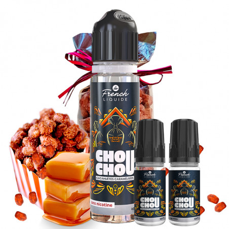 Chouchou (Erdnüsse, Karamell & Vanille) - Le French Liquide - 50ml "Shortfill 60ml mit Nikotin"