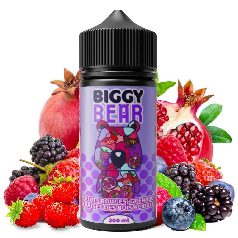 Fruits rouges grenade fraise des bois acidulée - Biggy Bear - 200ml