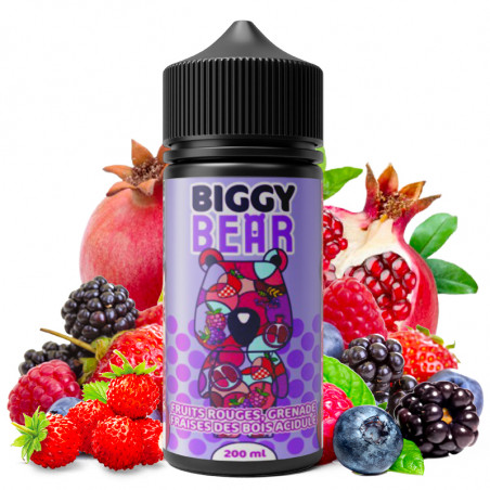 Rote Früchte, Granatapfel & Saure Walderdbeere  - Biggy Bear | 200ml