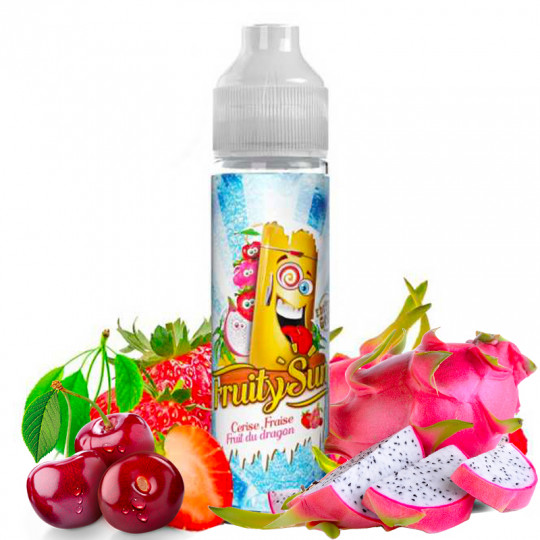 E-Liquide Cerise Fraise Fruit du Dragon - Fruity Sun | 50 ml "Shortfill 60 ml"