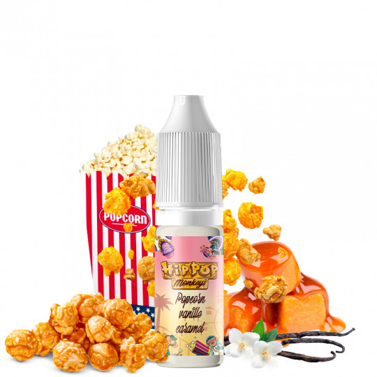 E-liquid Popcorn Vanille Caramel - Hip Pop Monkeys by Alfaliquid | 10ml
