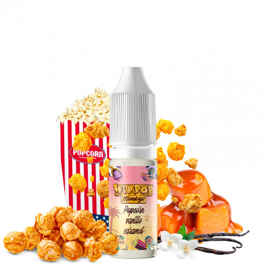Popcorn Vanille Caramel - Hip Pop Monkeys by Alfaliquid | 10ml