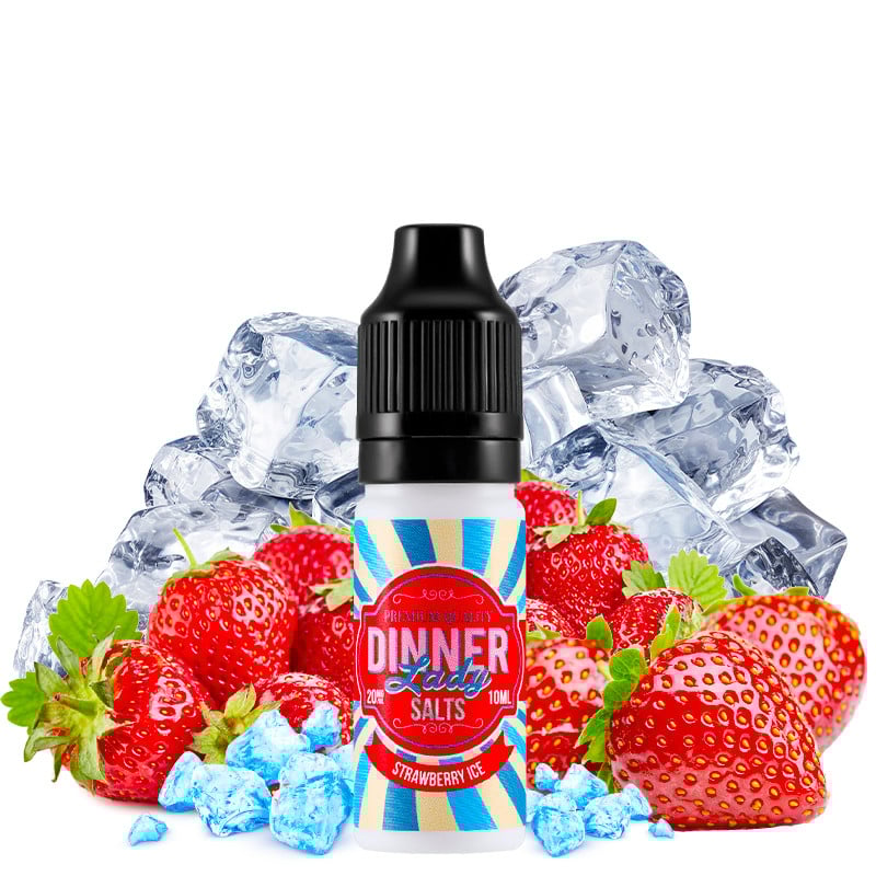 eliquide strawberry ice (fraise glacé) - Dinner lady sels de nicotine