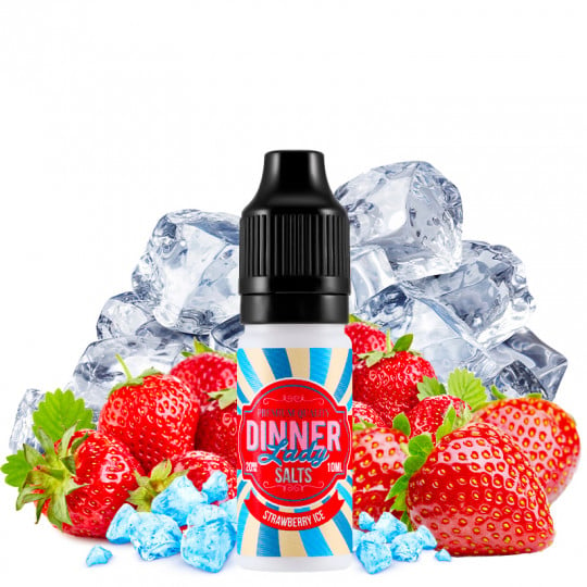 Strawberry Ice - Nicotinsalt - Dinner Lady | 10ml