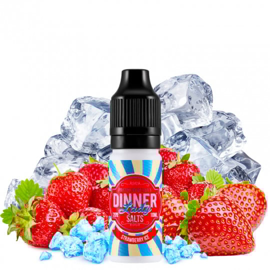 Strawberry Ice - Nikotinsalze - Dinner Lady | 10ml Strawberry Ice - Nikotinsalze - Dinner Lady | 10ml