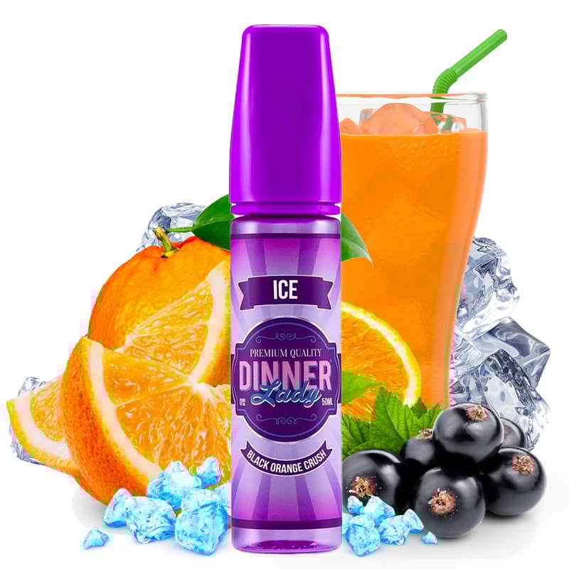 E-liquid Black Orange Crush Ice (blackcurrant, orange, freshness) - Dinner Lady 50 ml