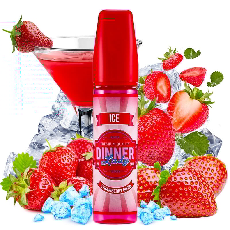 E-liquid Strawberry Bikini Ice (strawberry lemonade) - Dinner Lady 50 ml