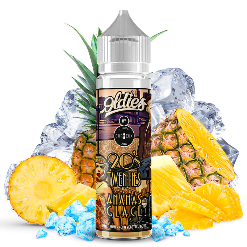 E-Liquid Twenties - 20'S ( Frische Ananas) - Édition Oldies by Curieux | 50ml "Shortfill 70ml"