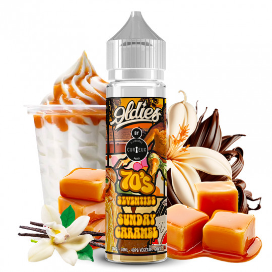 Seventies - 70'S ( McFlurry Karamell-Eis) - Édition Oldies by Curieux | 50ml "Shortfill 70ml"
