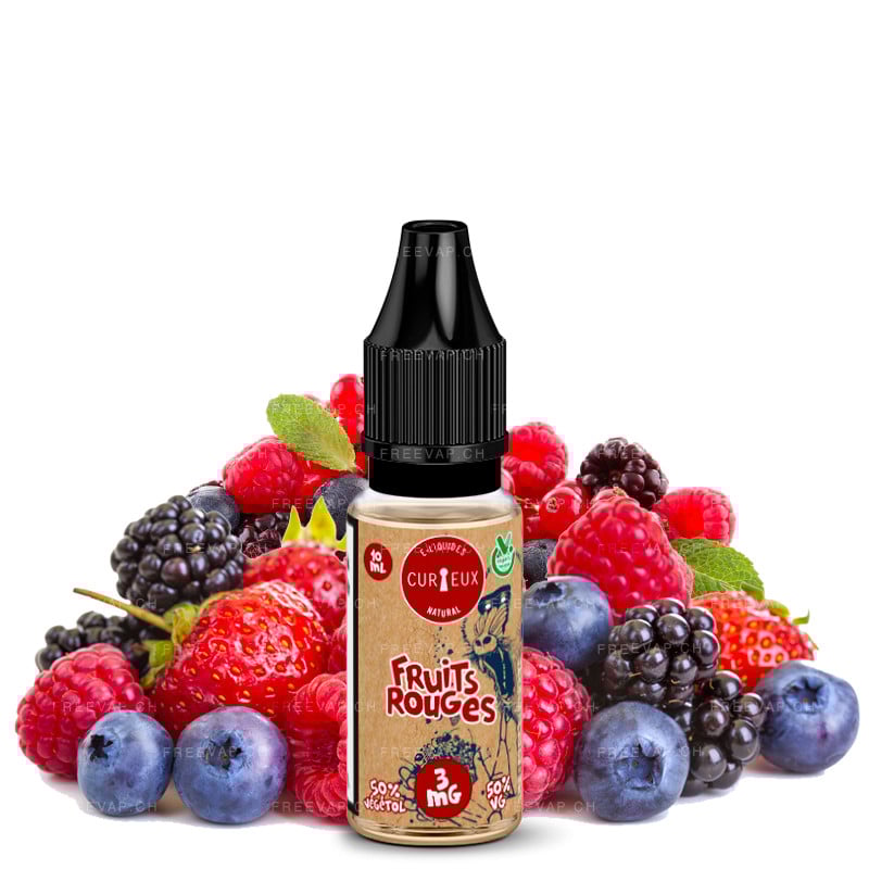 Eliquide natural fruits rouges 10ml edition natural by curieux