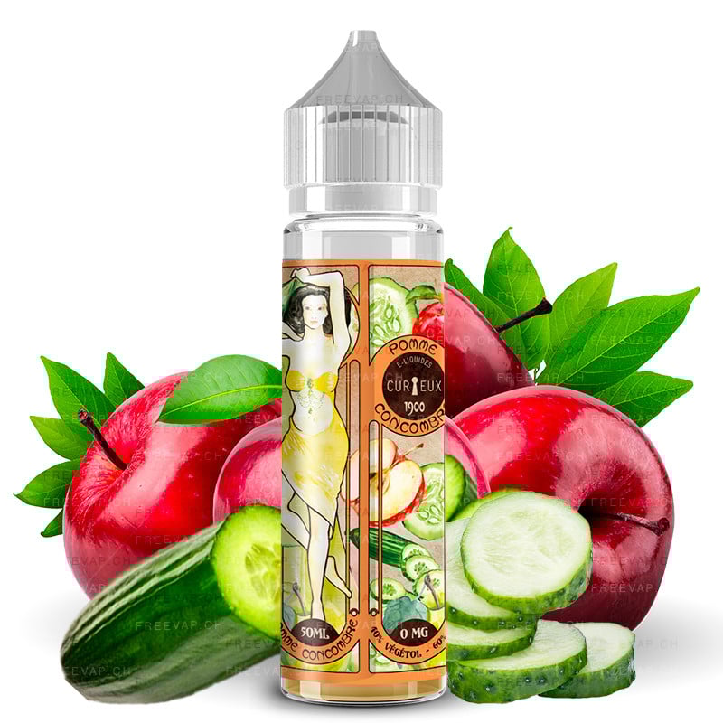Eliquide pomme concombre 50ml édition 1900 by curieux