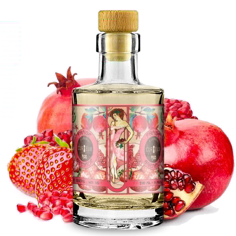 Eliquide fraise grenade 200ml edition collector 1900 by curieux