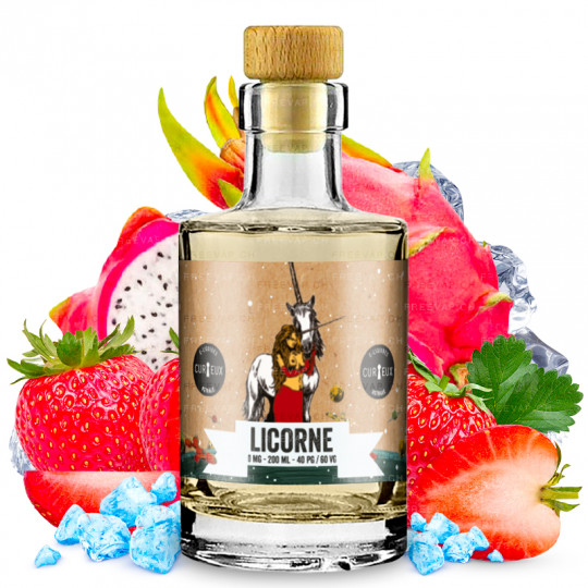 Licorne (Drachenfrucht & Erdbeere) - Shortfill Format - Sammleredition - Curieux | 200ml
