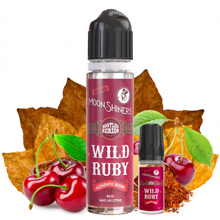 Wild Ruby Authentic Blend ( Kentucky & Kirsche) - Bootleg Series by Moonshiners | 50ml "Shortfill 60ml mit Nikotin"