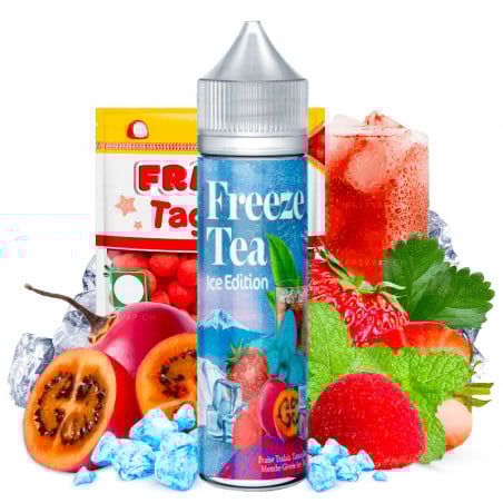 Candy Strawberry Tamarillo Ice Mint Ice Tea - Shortfill Format - FreezeTea by Made in Vape | 50ml