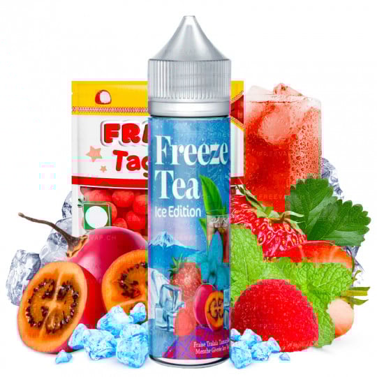 Tagada-Erdbeere Tamarillo Eisminze Eistee - Shortfill Format - FreezeTea by Made in Vape | 50ml Tagada-Erdbeere Tamarillo Eisminze Eistee - Shortfill Format - FreezeTea by Made in Vape | 50ml