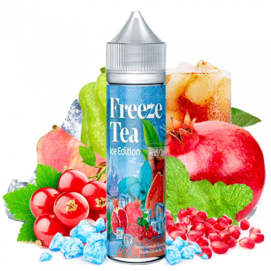 Guava Pomegranate Currant Ice Mint Ice tea - Shortfill Format - FreezeTea by Made in Vape | 50ml