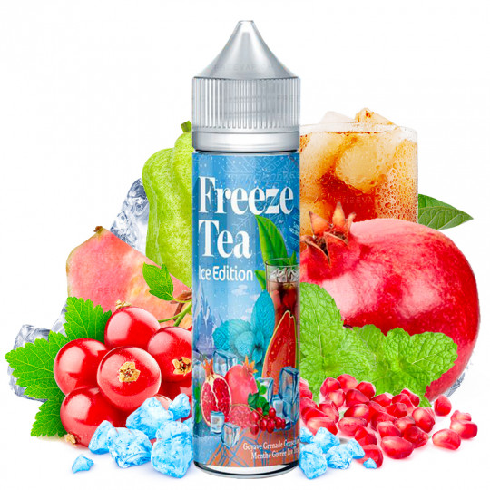 Guava Pomegranate Currant Ice Mint Ice tea - Shortfill Format - FreezeTea by Made in Vape | 50ml Guava Pomegranate Currant Ice Mint Ice tea - Shortfill Format - FreezeTea by Made in Vape | 50ml
