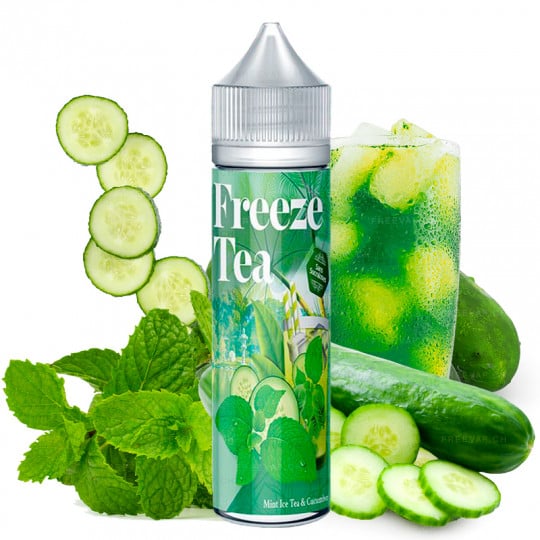 Mint Ice Tea & Cucumber - Shortfill Format - FreezeTea by Made in Vape | 50ml Mint Ice Tea & Cucumber - Shortfill Format - FreezeTea by Made in Vape | 50ml
