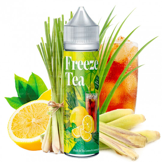 Black Ice Tea Lemon & lemongrass - Shortfill Format - FreezeTea by Made in Vape | 50ml