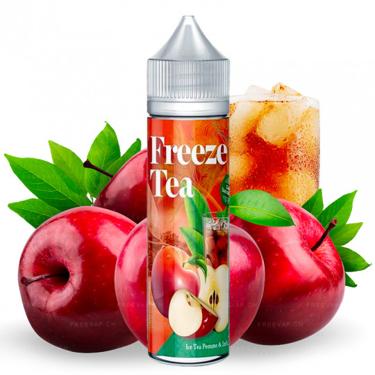 Ice Tea Apfel & Kräuter - Shortfill Format - FreezeTea by Made in Vape | 50ml