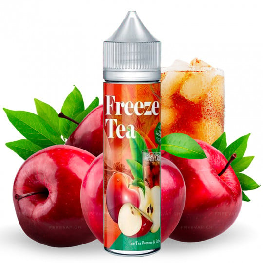 Ice Tea Apfel & Kräuter - Shortfill Format - FreezeTea by Made in Vape | 50ml