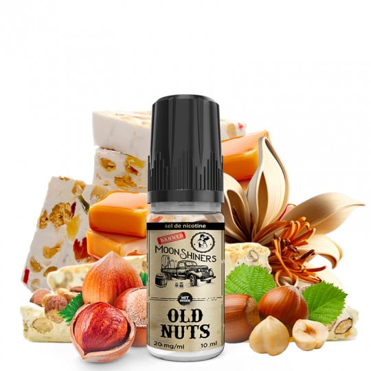 Old Nuts ( Nougat, Haselnuss, Vanille & Karamell) - Nikotinsalz - Moonshiners | 10ml