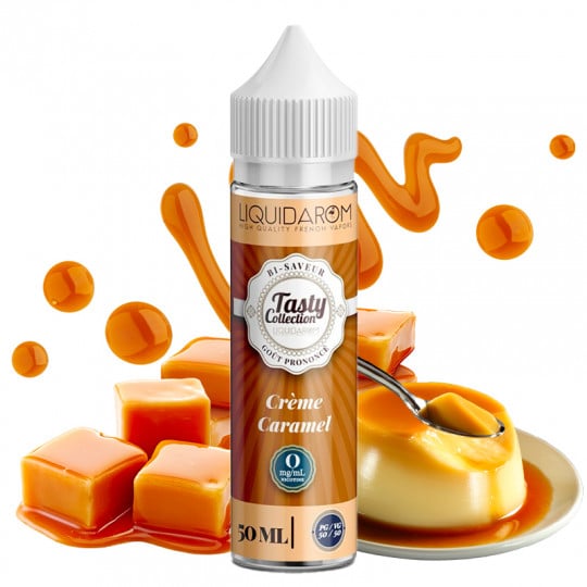 Crème Caramel - Shortfill format - Tasty by LiquidArom | 50ml Crème Caramel - Shortfill format - Tasty by LiquidArom | 50ml