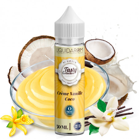 Crème Vanille Coco - Shortfill format - Tasty by LiquidArom | 50ml