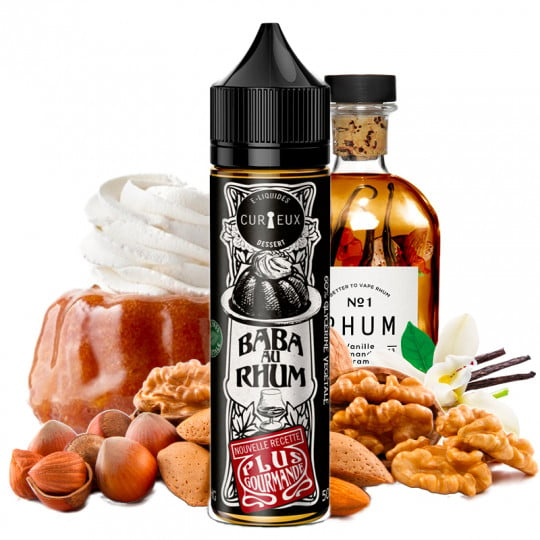 Baba au Rhum (Rumkuchen & Nüsse) - Édition Dessert by Curieux | 50ml "Shortfill 70ml"