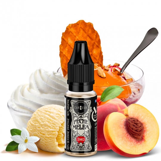 Pêche Melba (Pfirsicheis) - Edition Dessert by Curieux | 10ml Pêche Melba (Pfirsicheis) - Edition Dessert by Curieux | 10ml