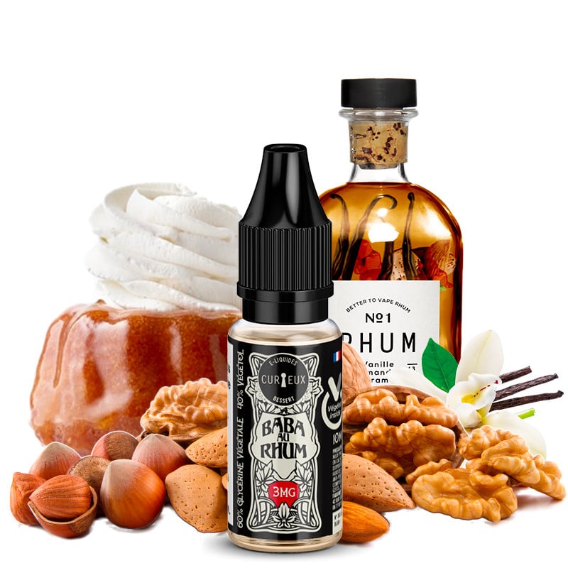 E-Liquid Baba au Rhum (Rumkuchen & Nüsse) - Edition Dessert by Curieux | 10ml
