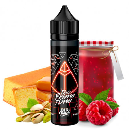 The Prime Time (Karamell, Himbeere & Pistazien) - Big Papa | 50 ml "Shortfill 70 ml"