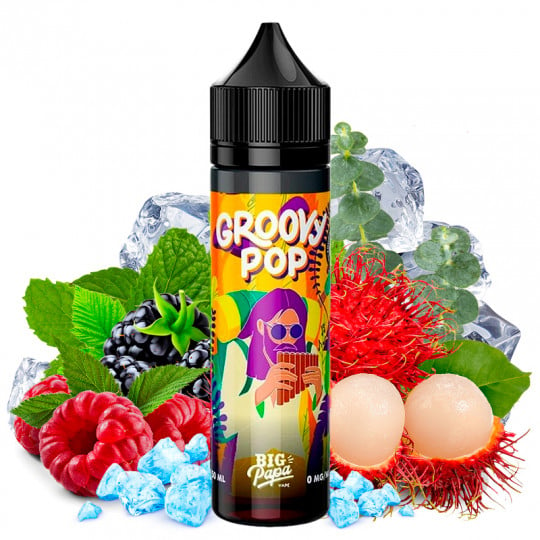 Groovy Pop (Brombeere, Rambutan & Eukalyptus) - Big Papa | 50 ml "Shortfill 70 ml"