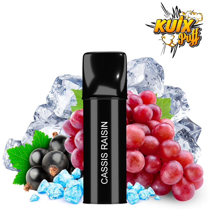 Cartouche pod Kuix Puff goût Cassis Raisin Fraicheur 2 ml eliquide