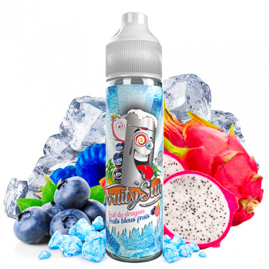 E-Liquid Drachenfrucht, Blaue Früchte & Ice - Fruity Sun | 50 ml "Shortfill 60 ml"