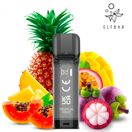Cartouches Elfa - Tropical Fruit - Elf bar | Pack x2