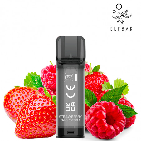 Cartridges Elfa - Strawberry Raspberry - Elf bar | Pack x2
