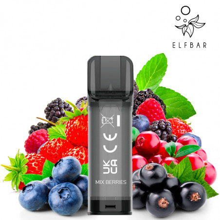 Cartouches Elfa - Mix Berries - Elf bar | Pack x2