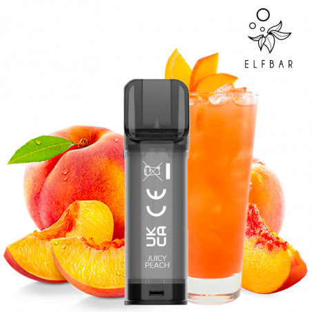 Cartouches Elfa - Juicy Peach - Elf bar | Pack x2
