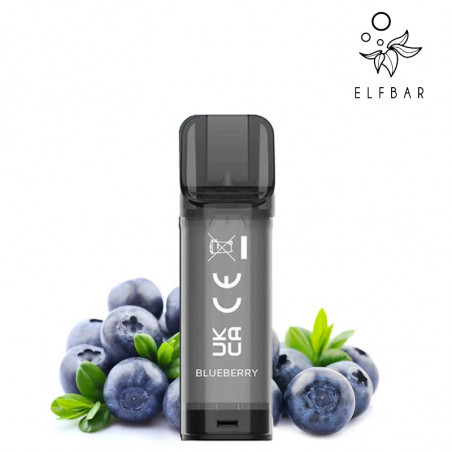 Cartouches Elfa - Blueberry - Elf bar | Pack x2