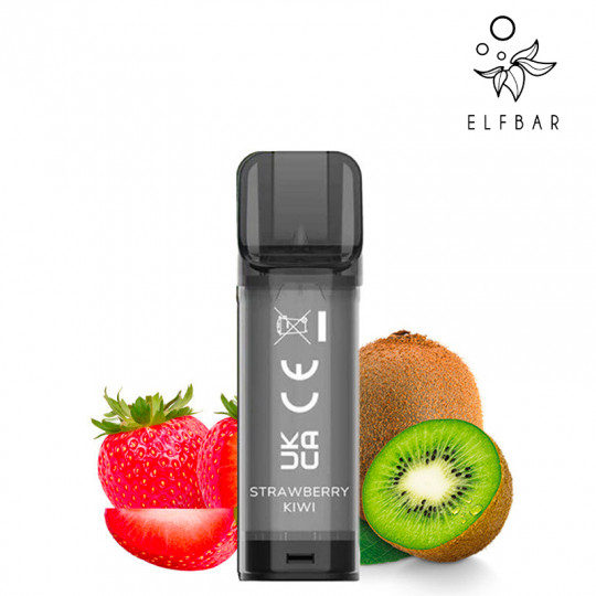 Cartouches Elfa - Strawberry Kiwi - Elf bar | Pack x2