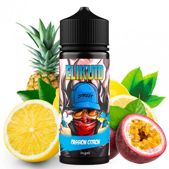 Passion Citron ( Maracuja, Ananas & Zitrone) - Elikuid Street by O'Jlab | 100 ml "Shortfill 120 ml"