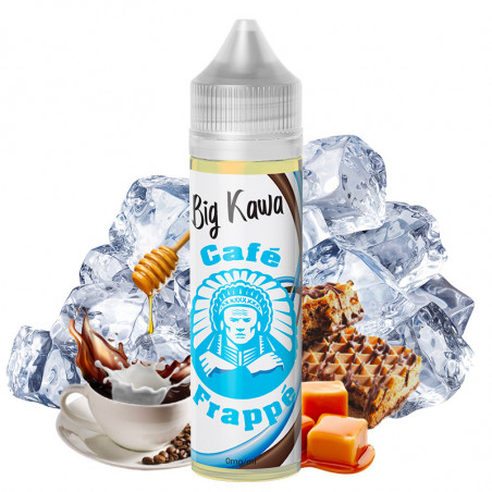 Café Frappé (Kaffee, Milch, Waffel, Haselnuss & Ice) - Big Kawa by O'Jlab | 50 ml "Shortfill 60 ml"