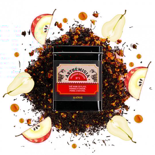 Tee Arthémisia N°1 ( Schwarztee, Liebesapfel, Karamell & Birne) - Al-Kimiya | 100 g