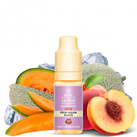 Pêche Melon Glacé (Pfirsich, Melone & Eis) - Nikotinsalz - Le POD by Pulp | 10 ml