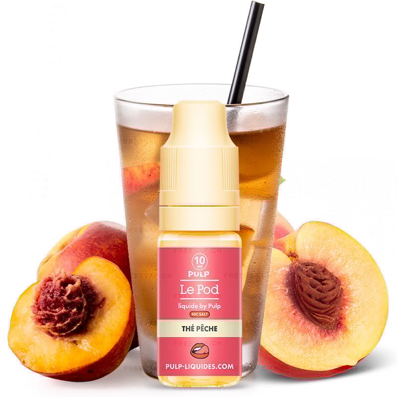 E-Liquid ThĂ© PĂȘche (Schwarztee & Pfirsich) - Nikotinsalz - Le POD by Pulp | 10 ml